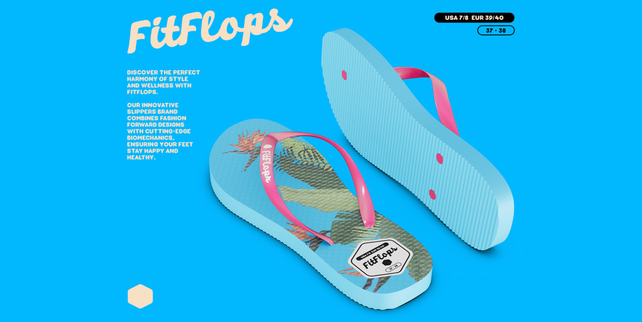 ProVisual — Flip Flops Sandals 3D mockup