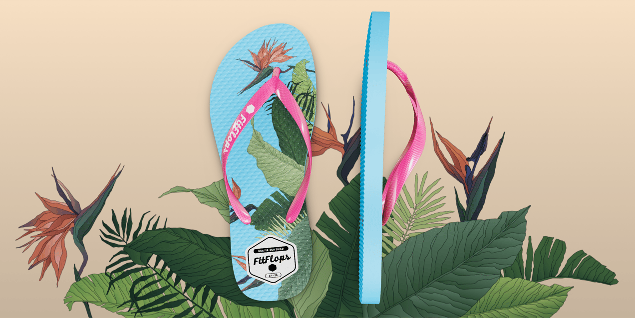 Flip Flops Sandals 3D model. Edit Online for Free. ProVisual.