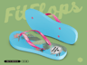 Flip Flops Sandals 3D model. Edit Online for Free. ProVisual.
