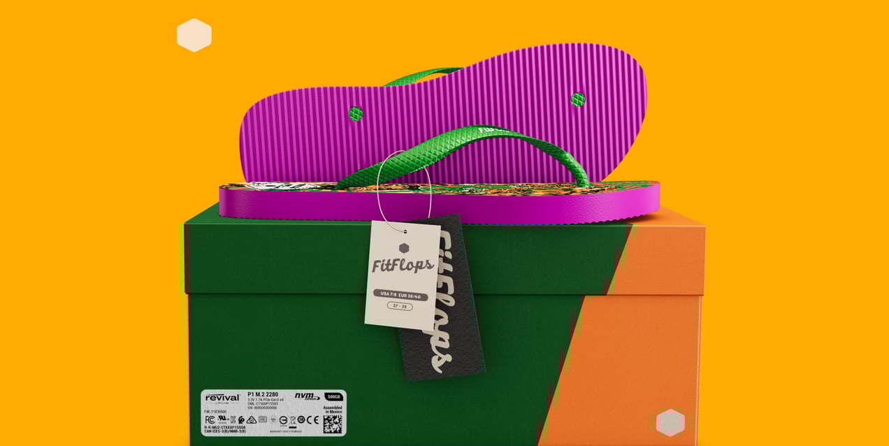 ProVisual — Flip Flops with Box 3D mockup