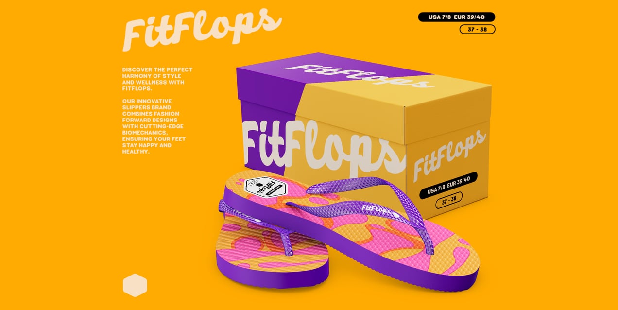 ProVisual — Flip Flops with Box 3D mockup