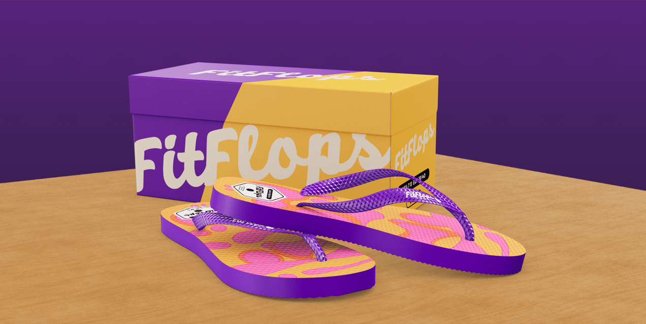 ProVisual — Flip Flops with Box 3D mockup and 3D model - see every detail and customize online