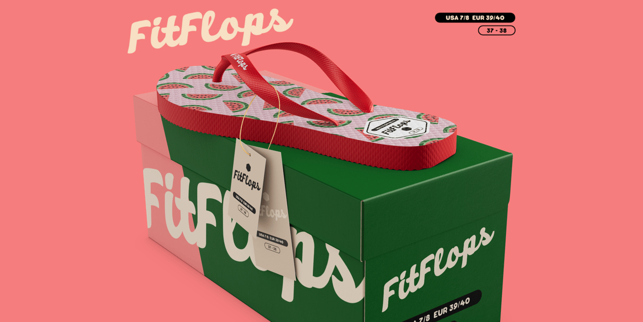 ProVisual — Flip Flop with Box 3D mockup and 3D model - create your perfect project online