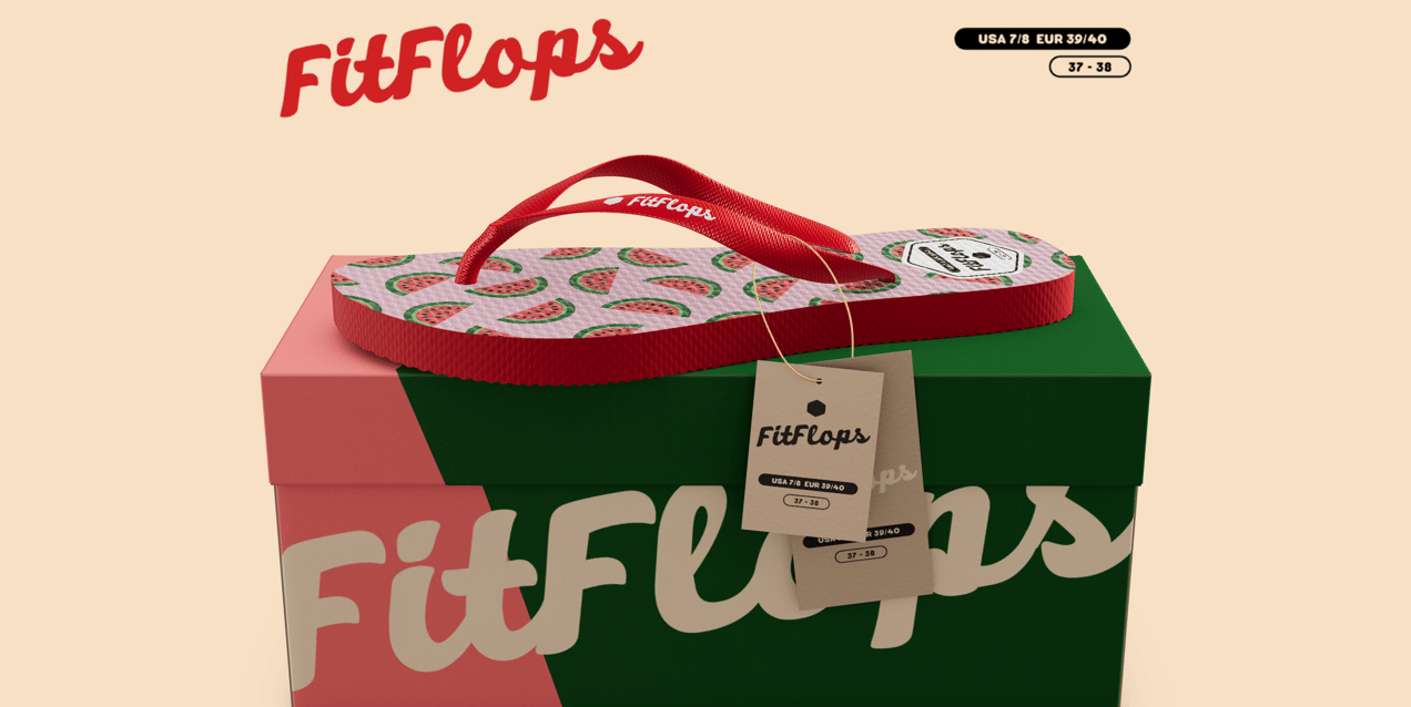 ProVisual — Flip Flop with Box 3D mockup and 3D model - create your perfect project online