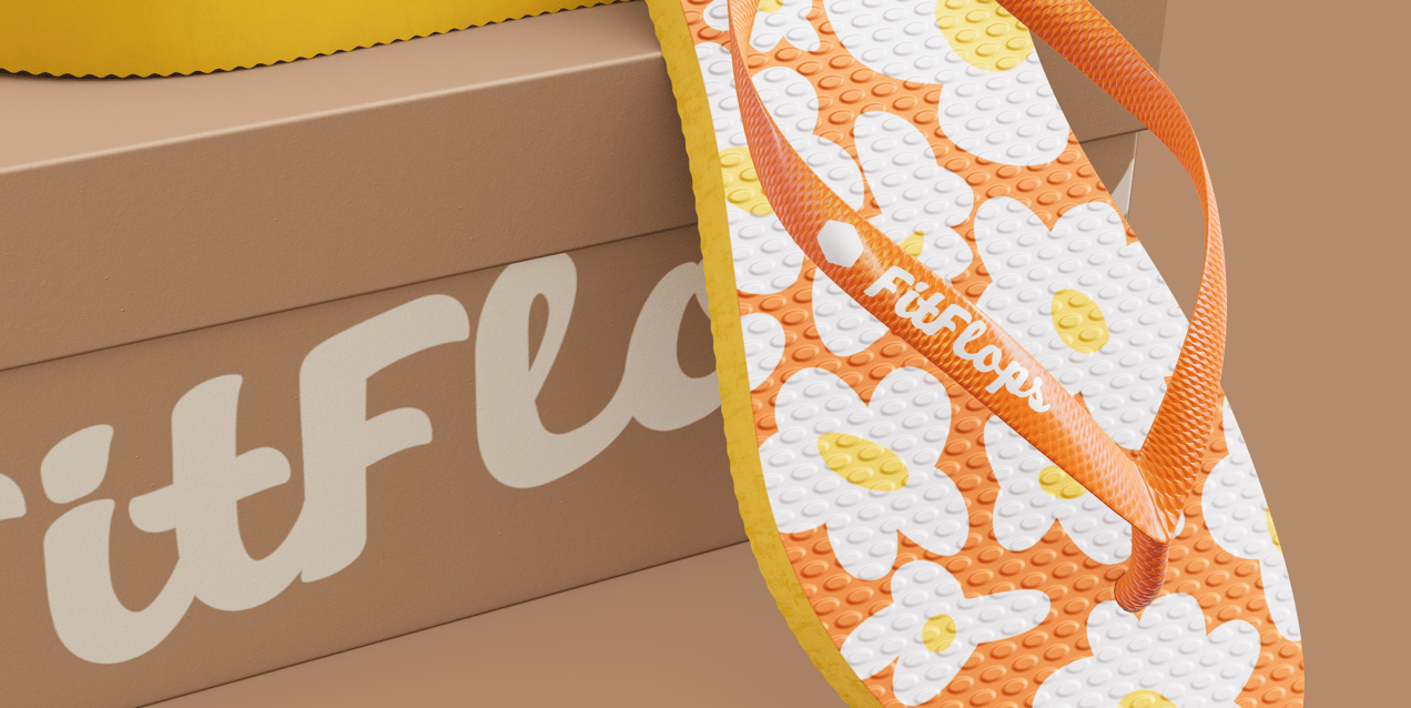 Flip Flops with Box 3D Mockup, 3D model. ProVisual. 