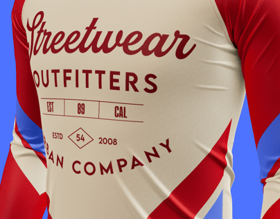 Free Long Sleeve 3D mockup. Create presentations using Online Mockup Generator.