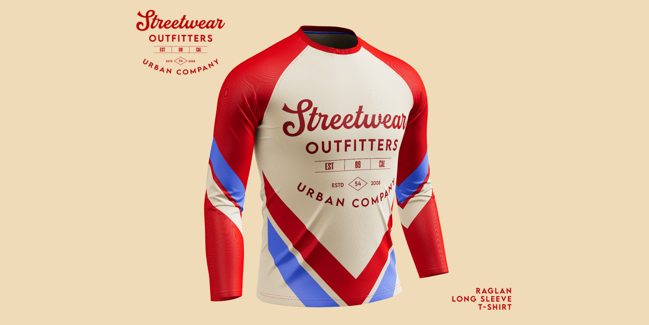 Free Long Sleeve 3D mockup. Create presentations using Online Mockup Generator.