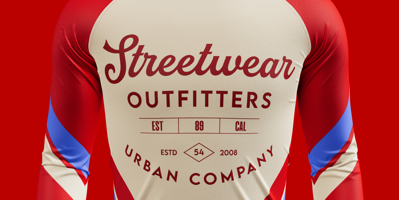 Free Long Sleeve 3D mockup. Create presentations using Online Mockup Generator.