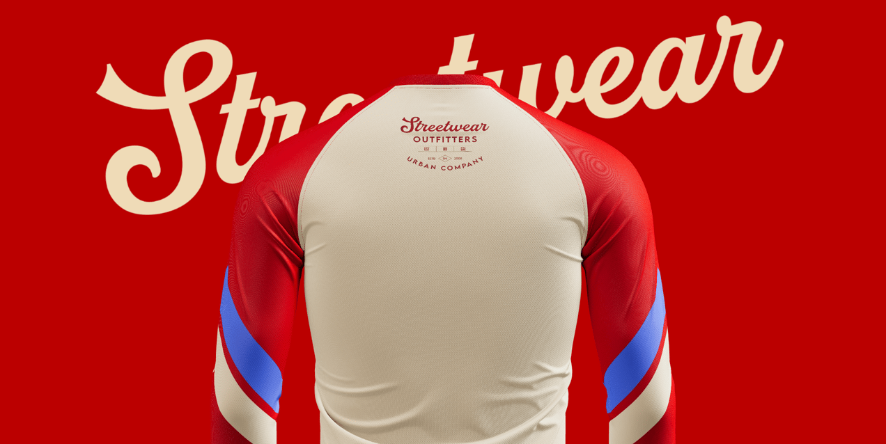 Free Long Sleeve 3D mockup. Create presentations using Online Mockup Generator.