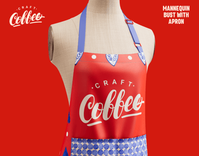 Apron Mockup and 3D Model torso. Make design online. ProVisual. 