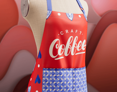 Apron Mockup and 3D Model torso. Make design online. ProVisual. 