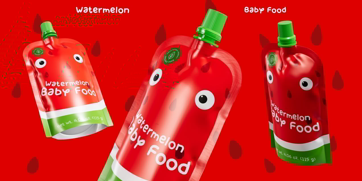100ml Doypack. 3D model. ProVisual. 