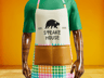 Free Apron 3D mockup. Create presentations using Online Mockup Generator.