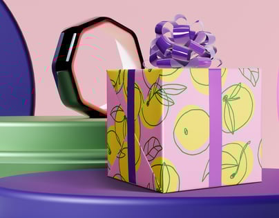 Gift Box. 3D model. ProVisual.