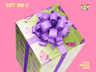 Free Gift Box 3D mockup. Create presentations using Online Mockup Generator.