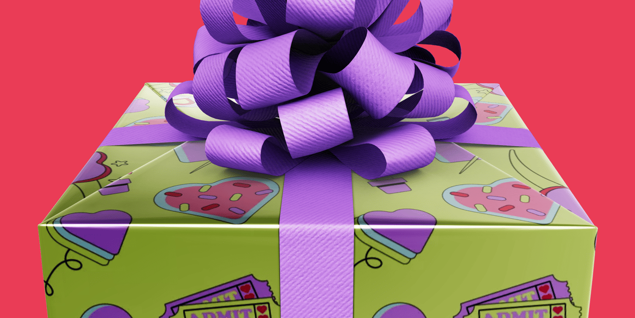 Free Gift Box 3D mockup. Create presentations using Online Mockup Generator.