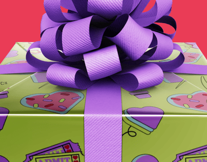 Free Gift Box 3D mockup. Create presentations using Online Mockup Generator.