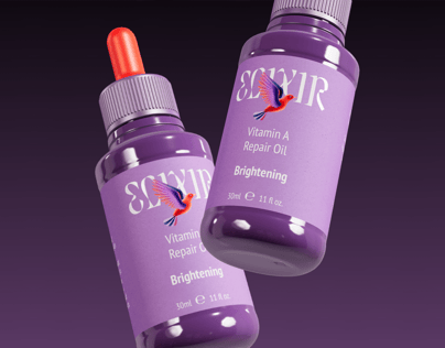 Dropper Bottle. Cosmetic Bottle. 3D model. ProVisual. 