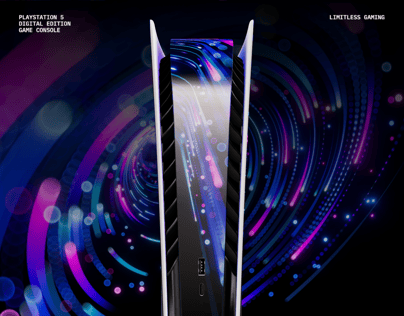 Free Playstation 5 3D mockup. Create presentations using Online Mockup Generator.