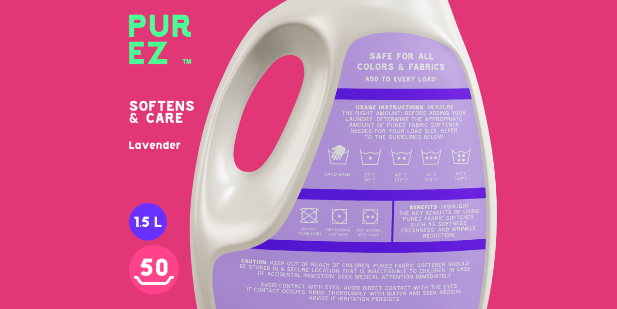 Fabric Softener, Detergent Bottle Mockup. Edit online!