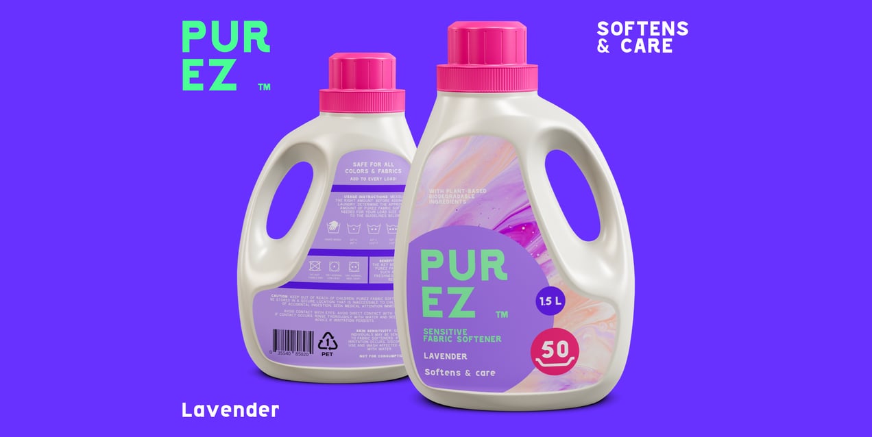 Fabric Softener, Detergent Bottle Mockup. Edit online!