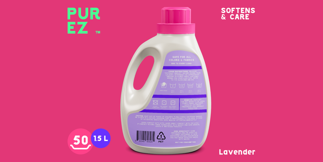 Fabric Softener, Detergent Bottle Mockup. Edit online!