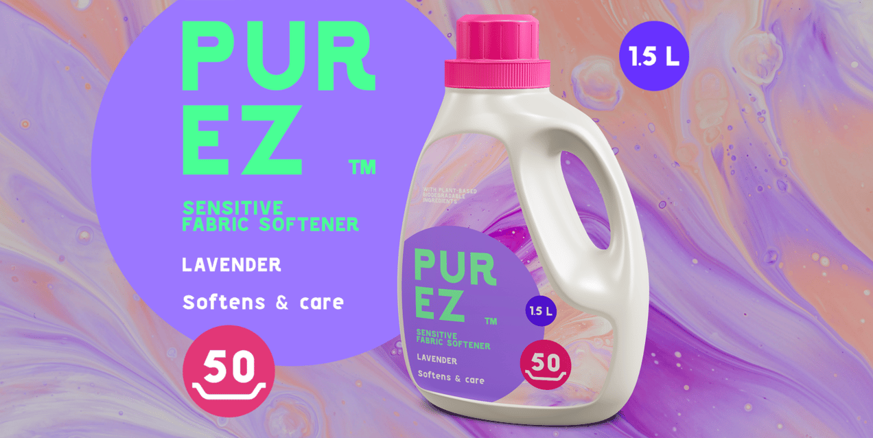 Fabric Softener, Detergent Bottle Mockup. Edit online!