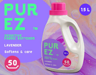 Fabric Softener, Detergent Bottle Mockup. Edit online!
