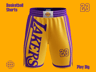 Basketball Shorts. Men's Shorts. 3D model. ProVisual. 