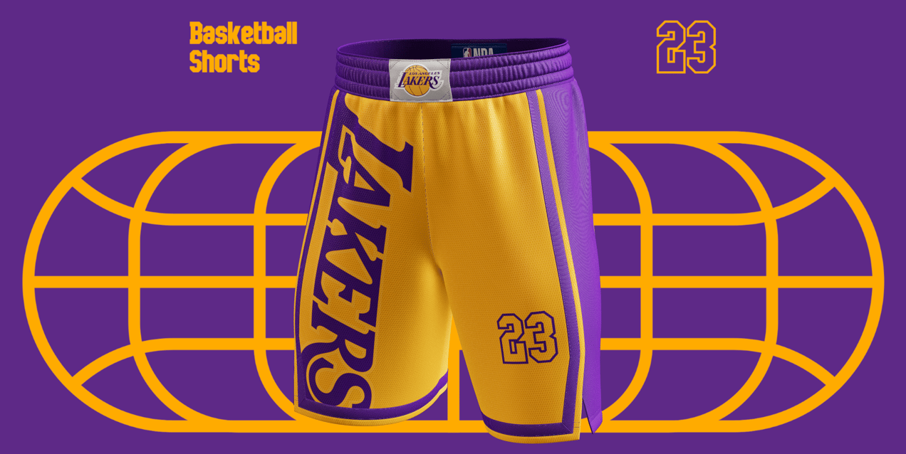 Basketball Shorts. Men's Shorts. 3D model. ProVisual. 