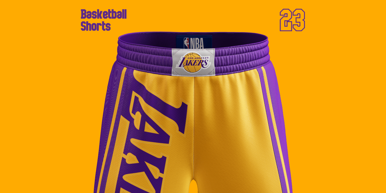 Basketball Shorts. Men's Shorts. 3D model. ProVisual. 