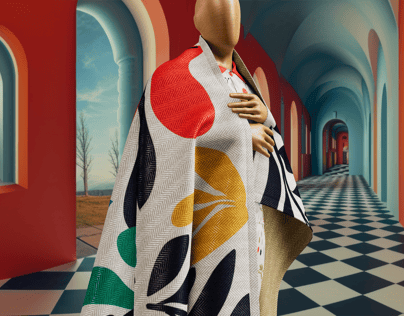 Free Blanket 3D mockup. Create presentations using Online Mockup Generator.