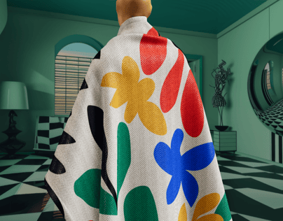 Free Blanket 3D mockup. Create presentations using Online Mockup Generator.