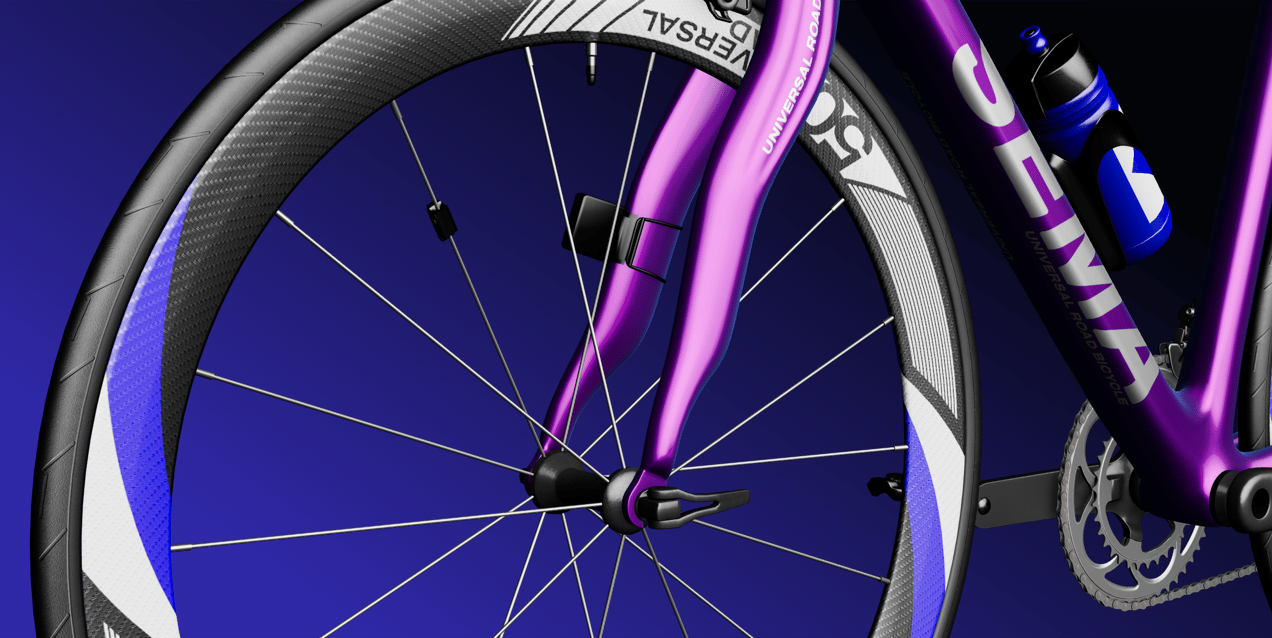 Bike Mockup and 3D Model. Road Universal Bicycle. ProVisual.