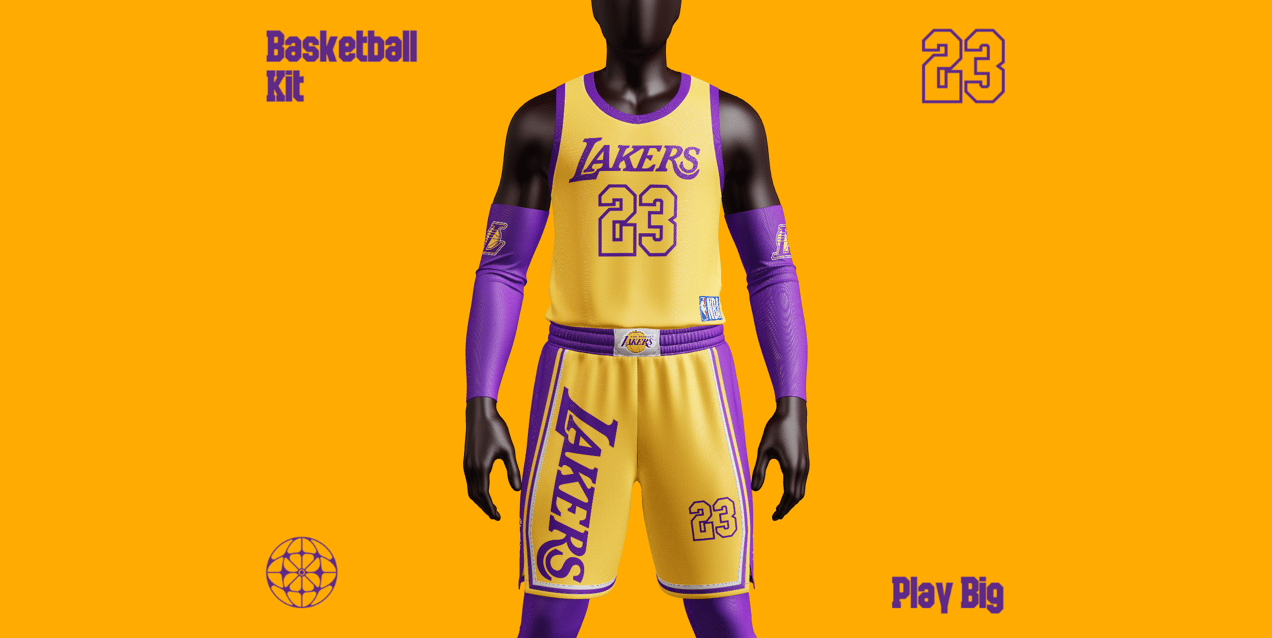 Basketball Uniform. Jersey & Shorts Mockup. Edit online!
