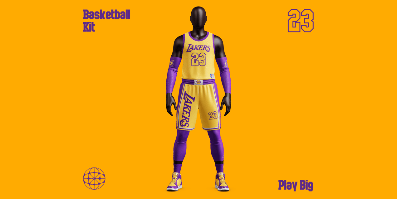 Basketball Uniform. Jersey & Shorts Mockup. Edit online!