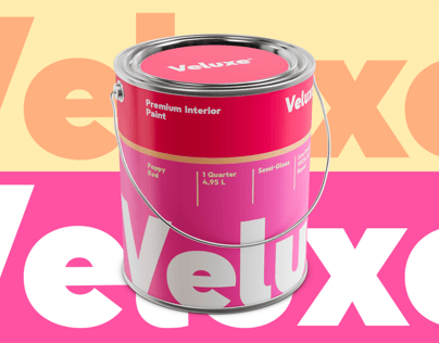 Metal Paint Bucket mockup. 3D model. ProVisual.