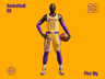 Free Basketball Uniform 3D mockup. Create presentations using Online Mockup Generator.