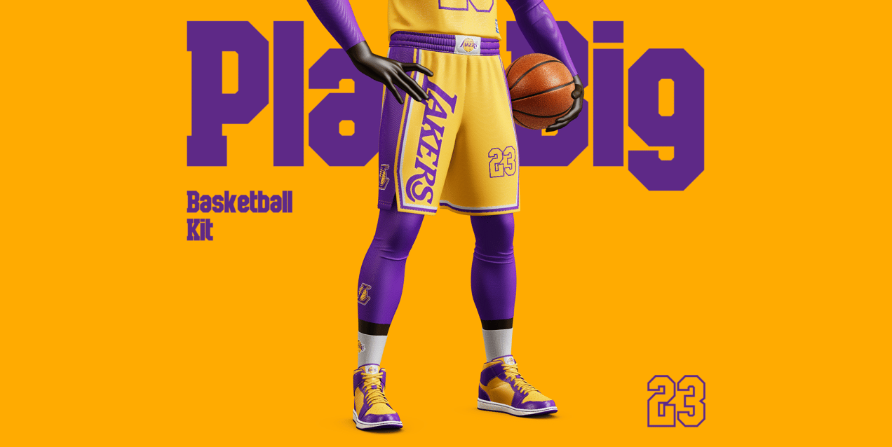 Free Basketball Uniform 3D mockup. Create presentations using Online Mockup Generator.