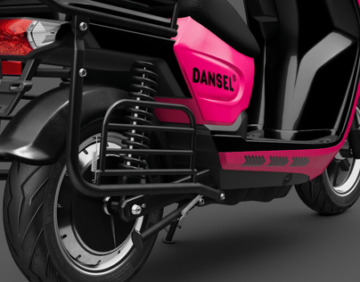 Food Delivery Scooter 3D model. Aima Bird 2000W. ProVisual.