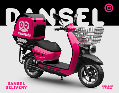 ProVisual — Food Delivery Scooter Aima Bird 2000W 3D mockup