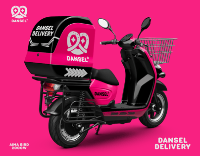 Food Delivery Scooter 3D model. Aima Bird 2000W. ProVisual.