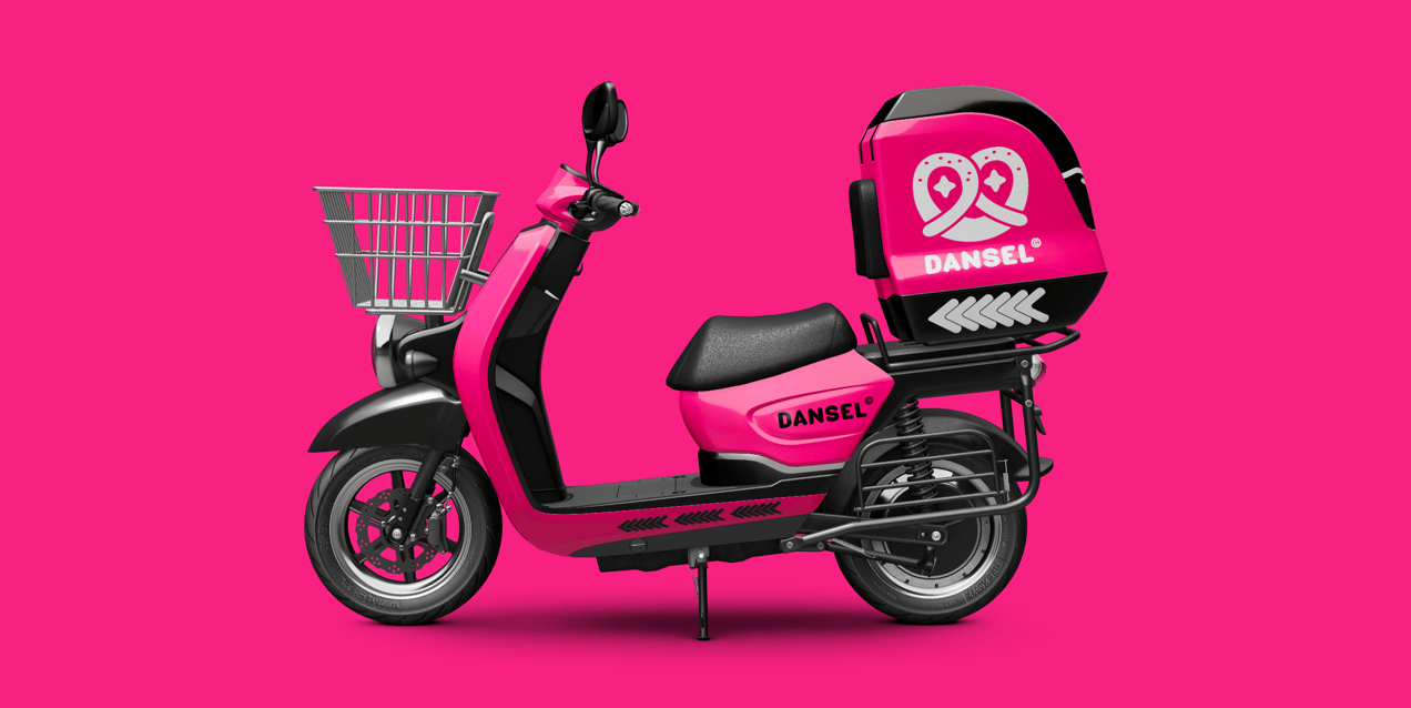 Food Delivery Scooter 3D model. Aima Bird 2000W. ProVisual.