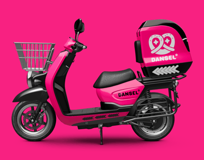 Food Delivery Scooter 3D model. Aima Bird 2000W. ProVisual.