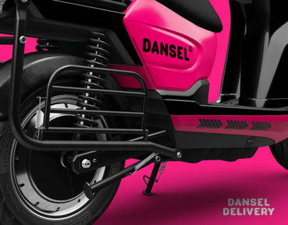Food Delivery Scooter 3D model. Aima Bird 2000W. ProVisual.