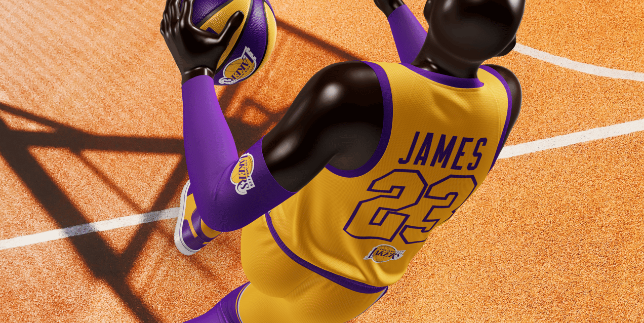 Free Basketball Uniform 3D mockup. Create presentations using Online Mockup Generator.