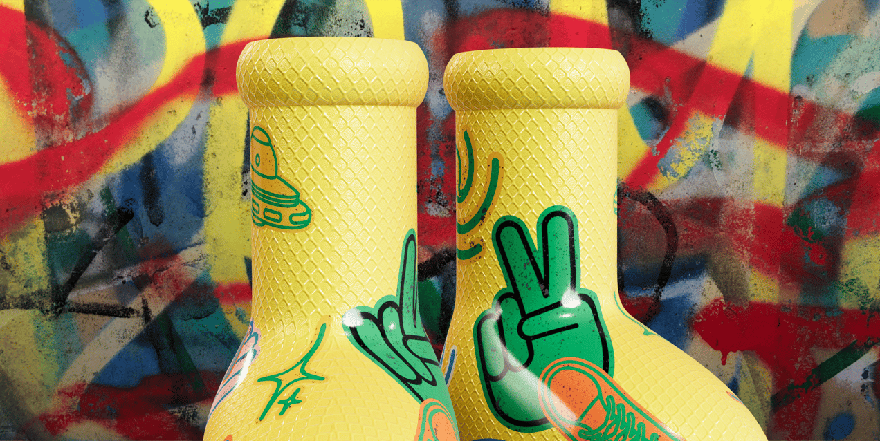 Big Red Boots. 3D model. ProVisual.