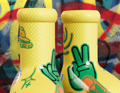 Big Red Boots. 3D model. ProVisual.