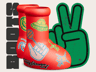 Big Red Boots. 3D model. ProVisual.