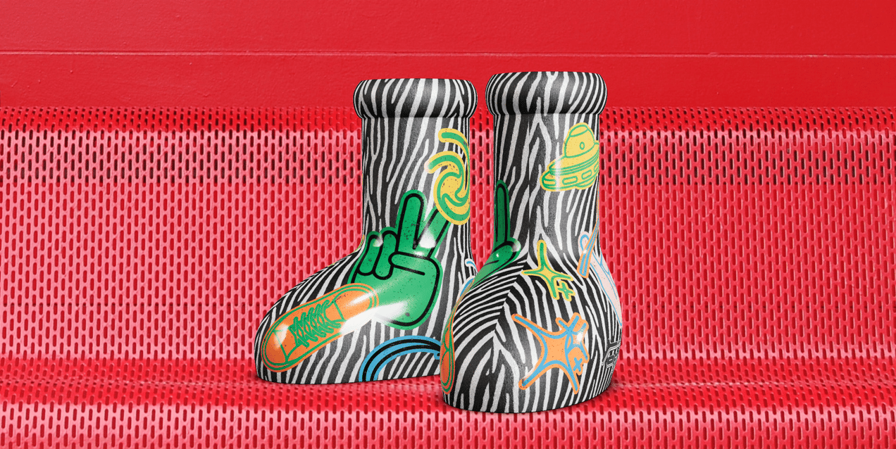 Big Red Boots. 3D model. ProVisual.